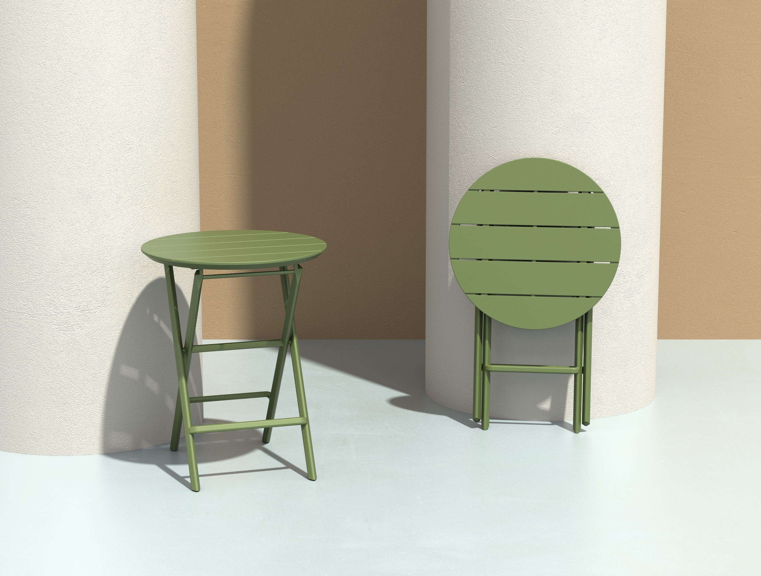 HELEN Diamètre 60 - Table en polypropylène pliante