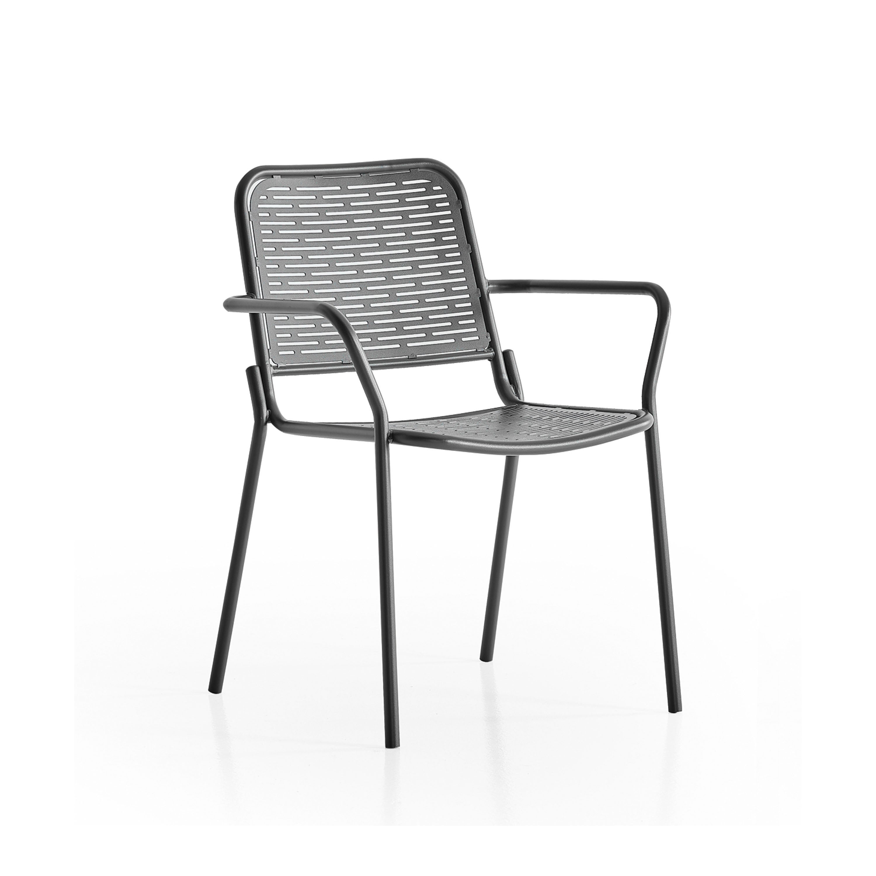 RUBY - Chaise en acier et peinture polyester