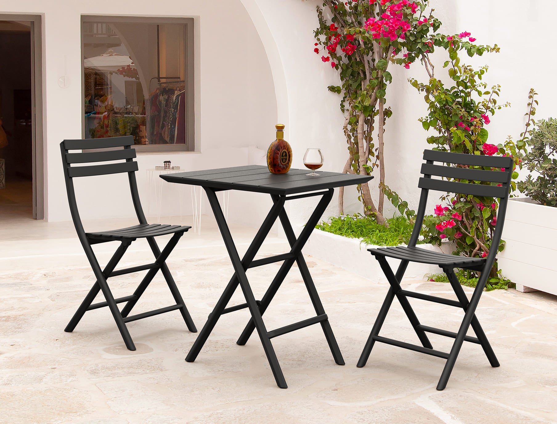 Lot 2 chaises Helen Folding + 1 table Helen Folding