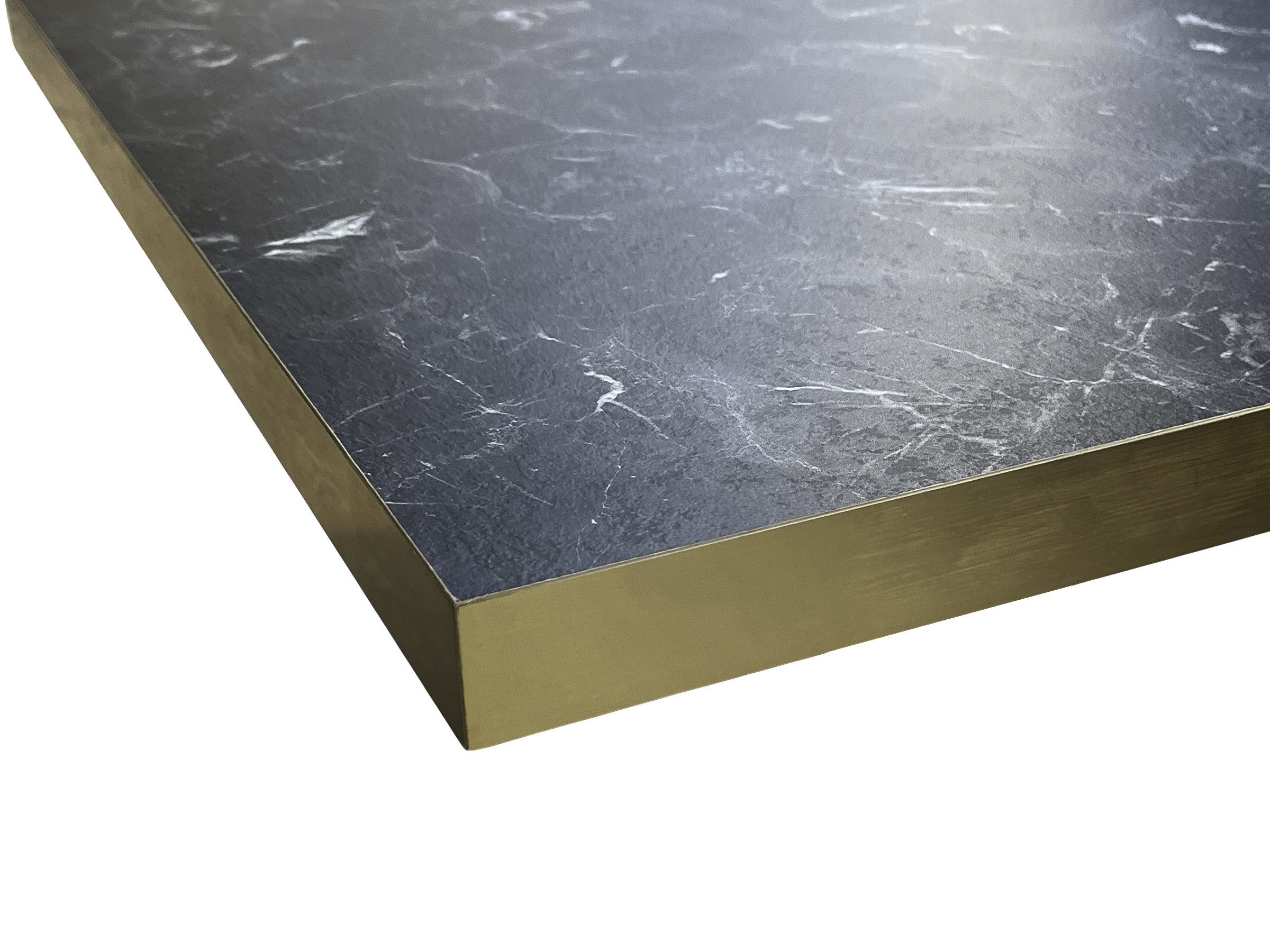 plateau de table ezra effet marbré noir