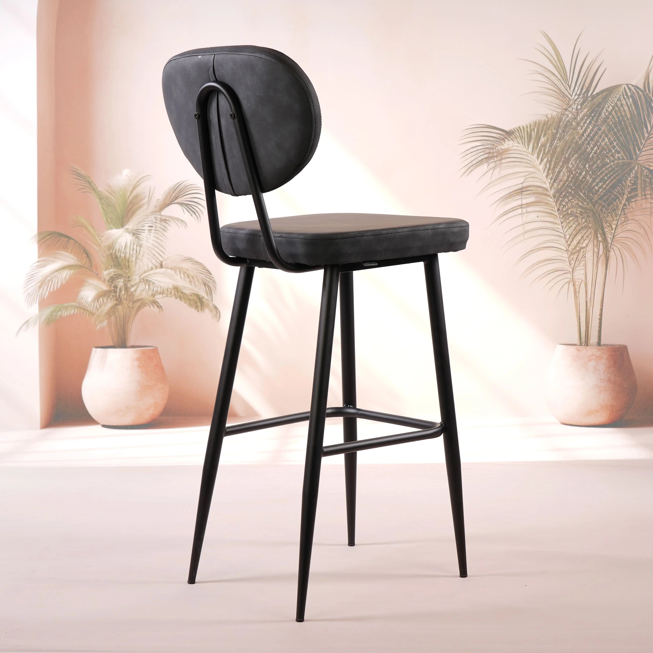 DENIZ BAR - Tabouret de bar 65/75cm