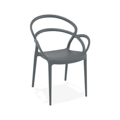 MILA - Chaise polypropylène empilable
