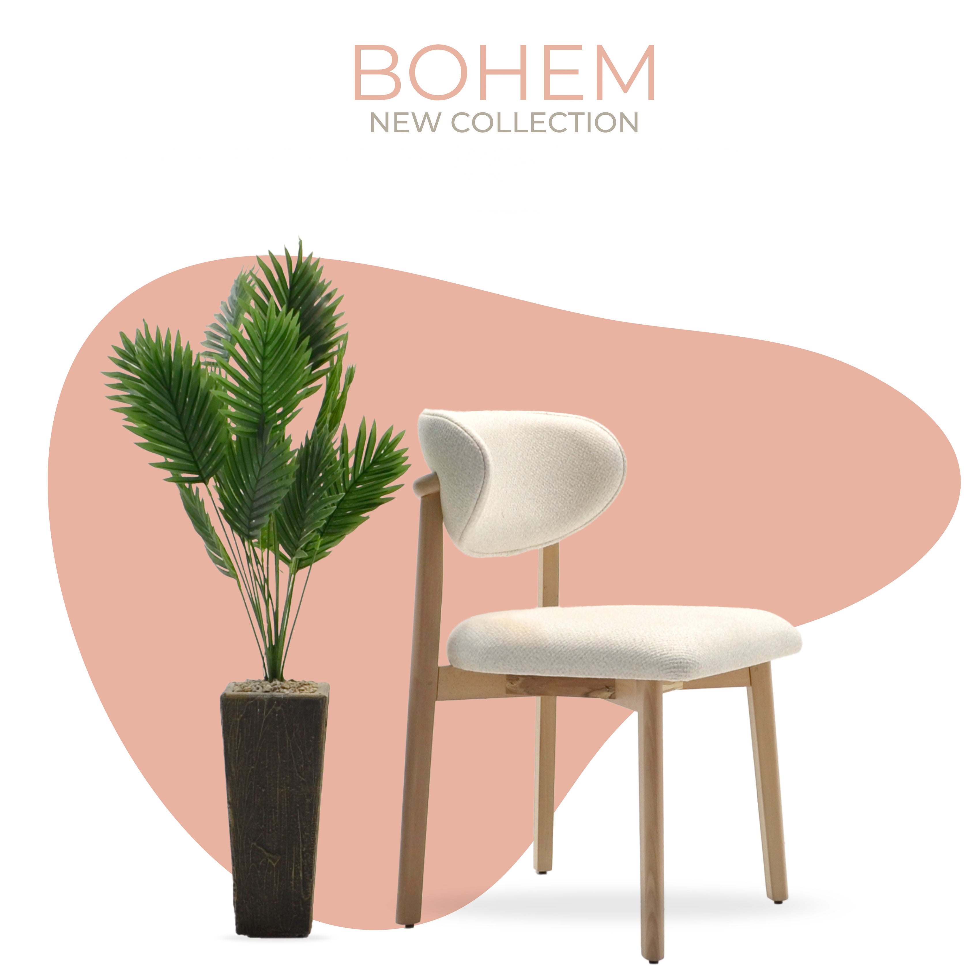 BOHEM - Chaise en bois massif
