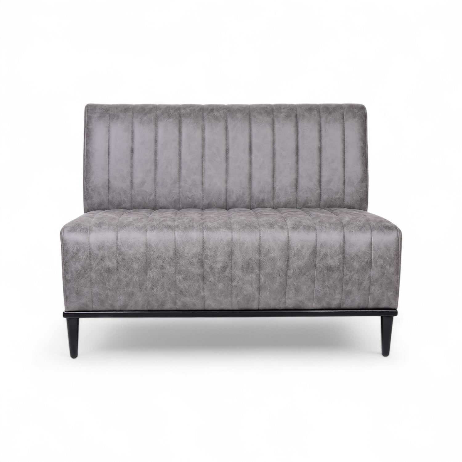 CHARLY - Banquette 120cm nubuck gris