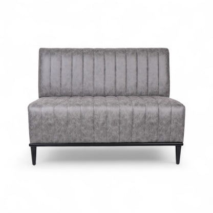 CHARLY - Banquette 120cm nubuck gris