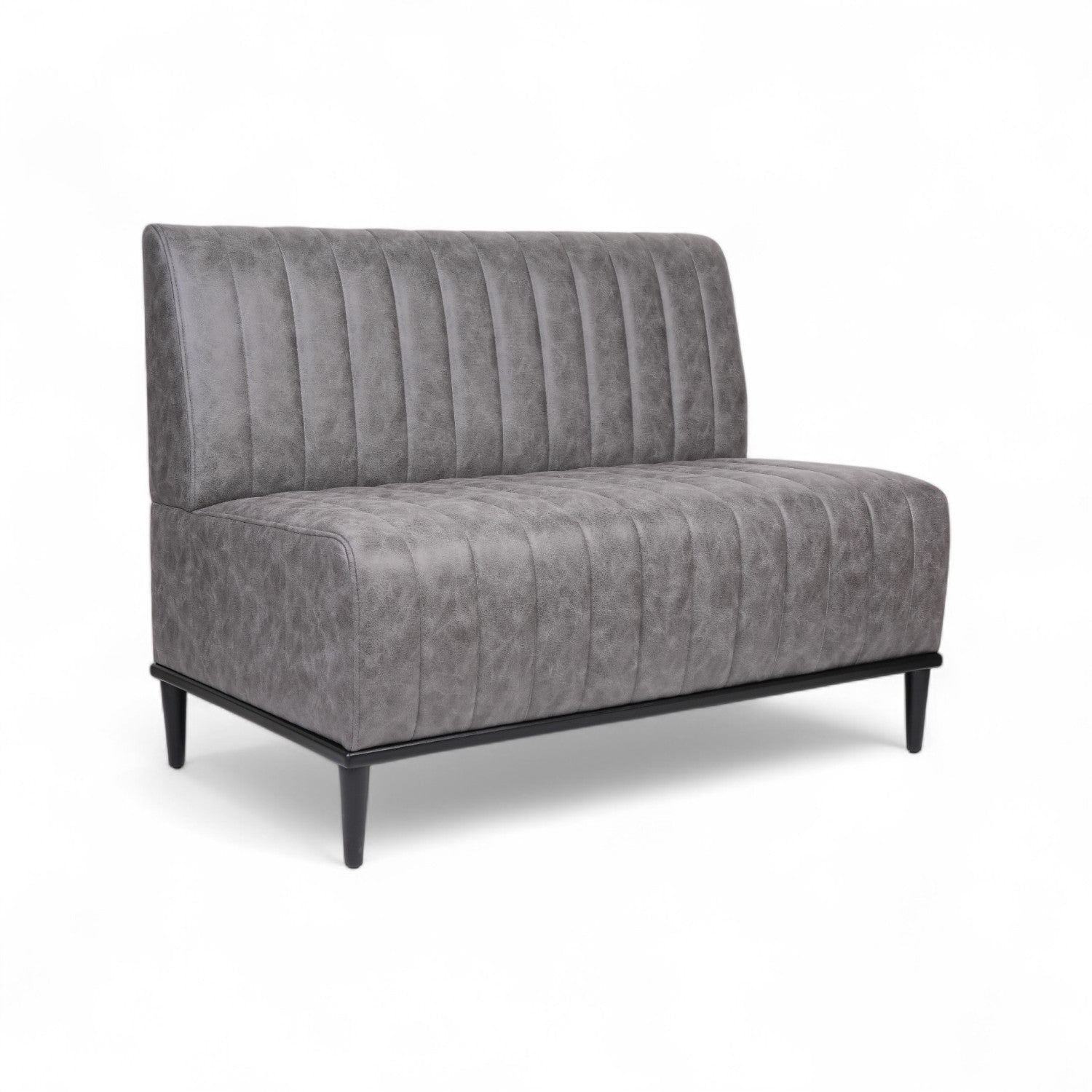 CHARLY - Banquette 120cm nubuck gris