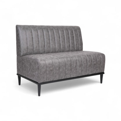 CHARLY - Banquette 120cm nubuck gris