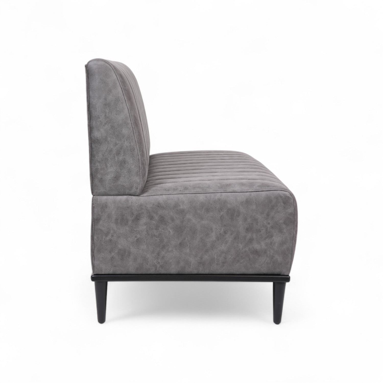 CHARLY - Banquette 120cm nubuck gris