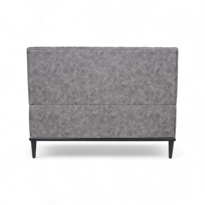 CHARLY - Banquette 120cm nubuck gris