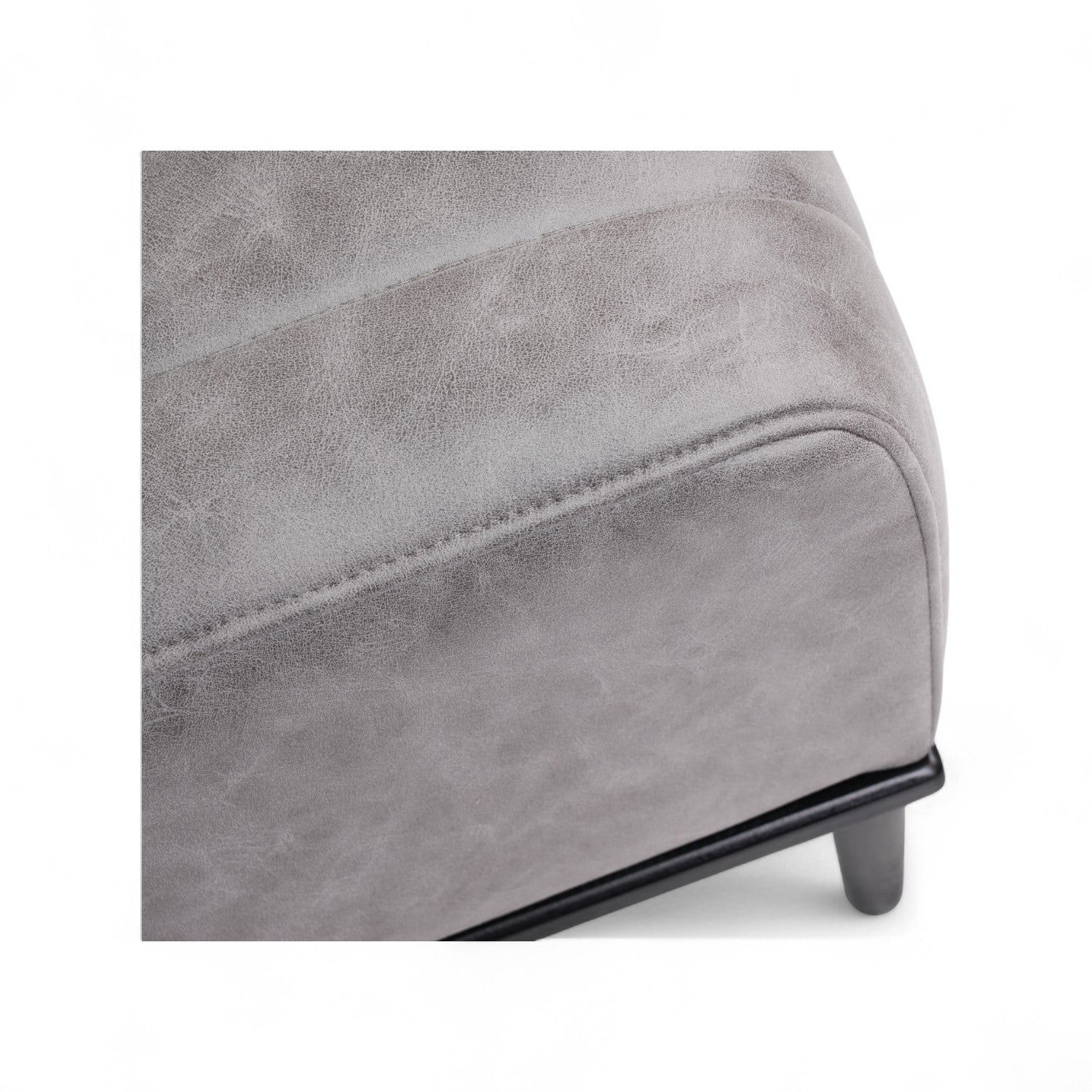 CHARLY - Banquette 120cm nubuck gris