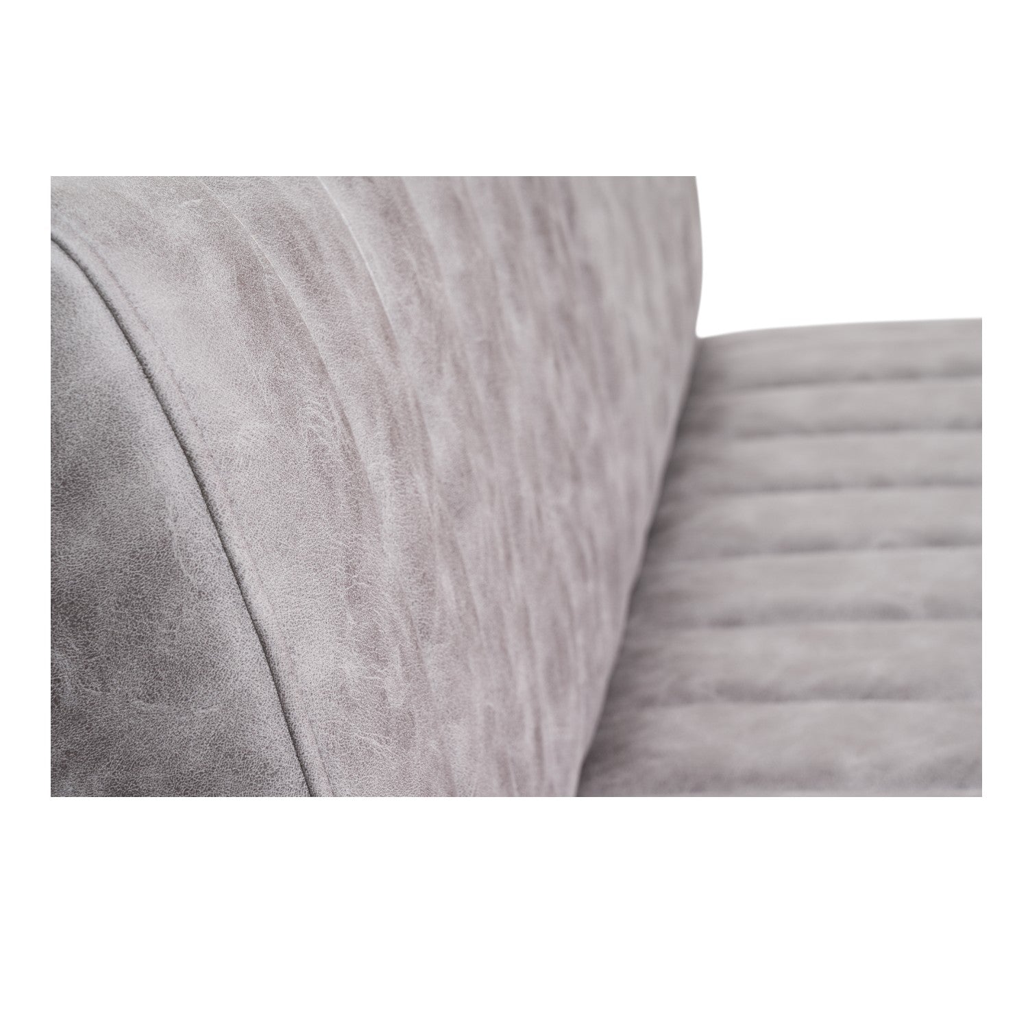 CHARLY - Banquette 120cm nubuck gris