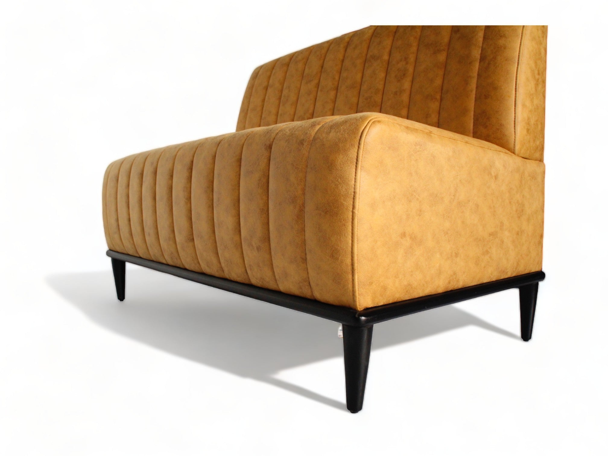 CHARLY - Banquette 120cm nubuck jaune