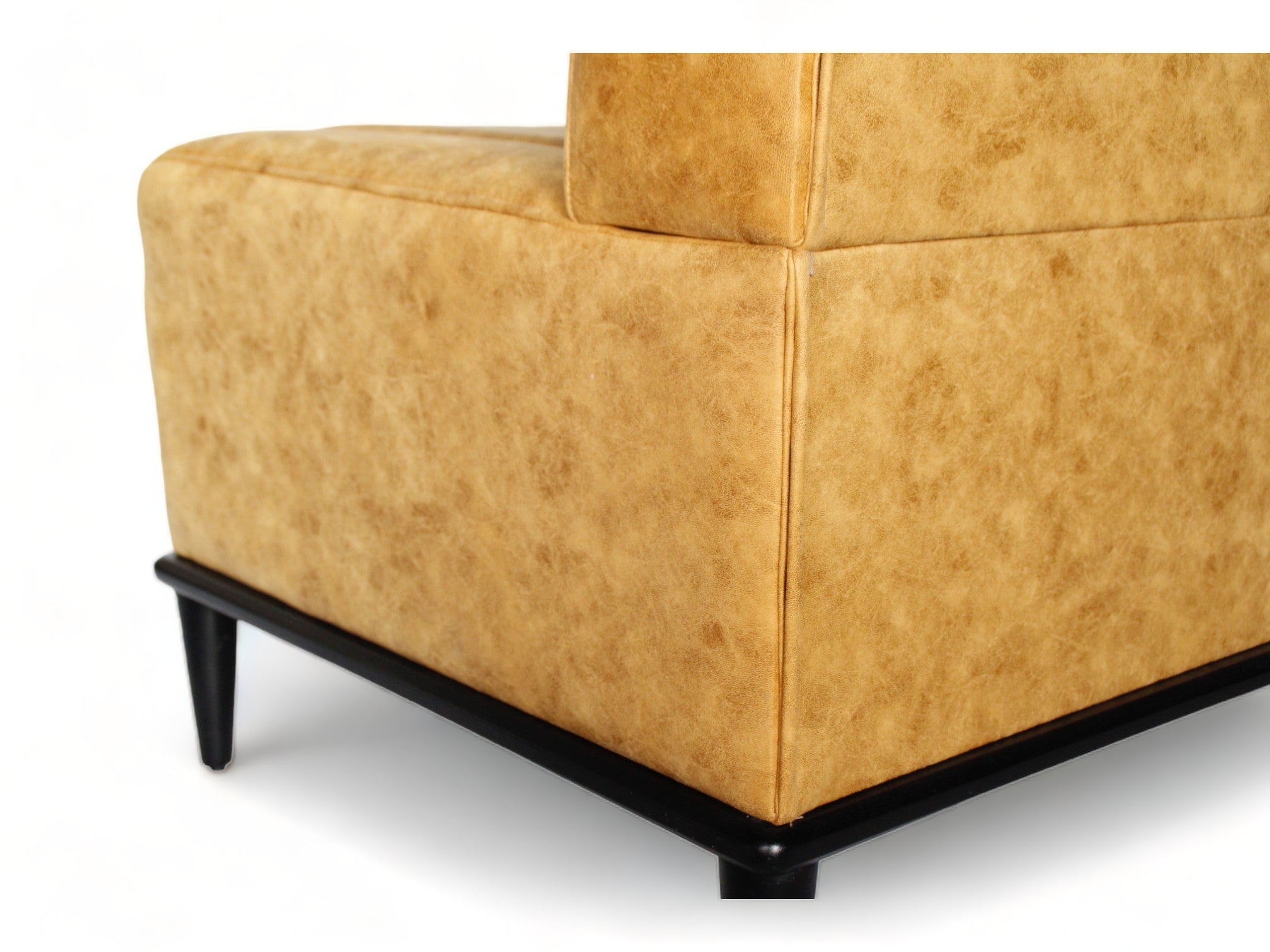 CHARLY - Banquette 120cm nubuck jaune