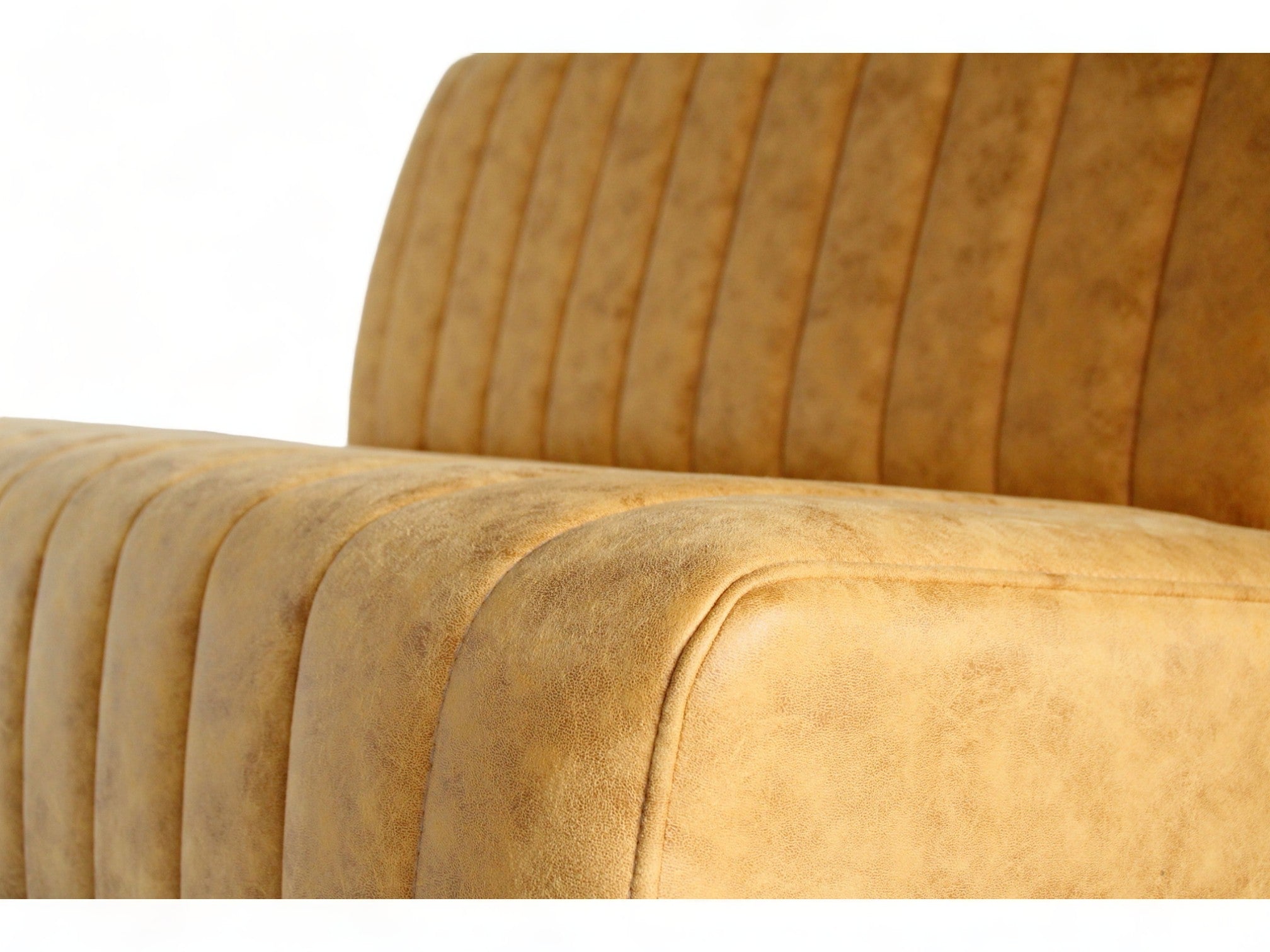 CHARLY - Banquette 120cm nubuck jaune