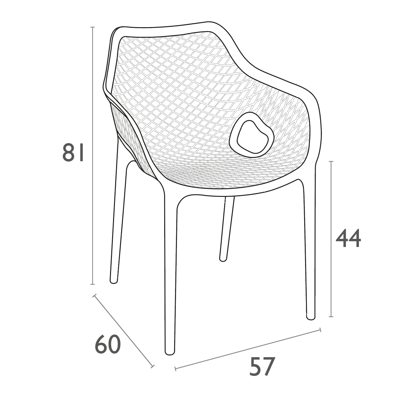 AIR XL – Chaise en polypropylène