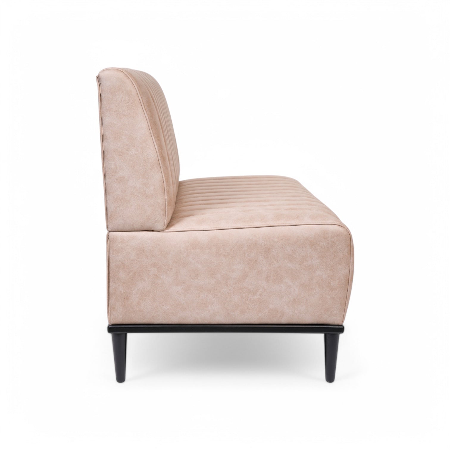 CHARLY - Banquette 120cm nubuck taupe