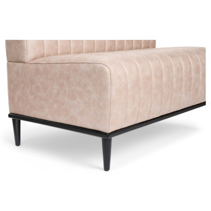 CHARLY - Banquette 120cm nubuck taupe