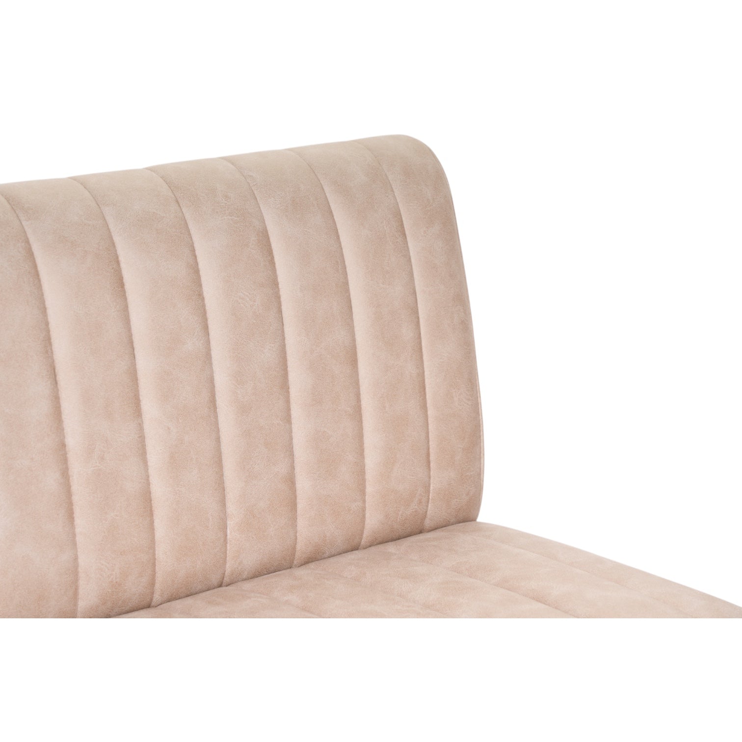 CHARLY - Banquette 120cm nubuck taupe