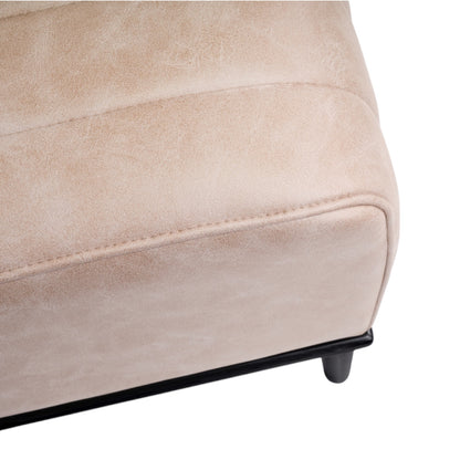 CHARLY - Banquette 120cm nubuck taupe