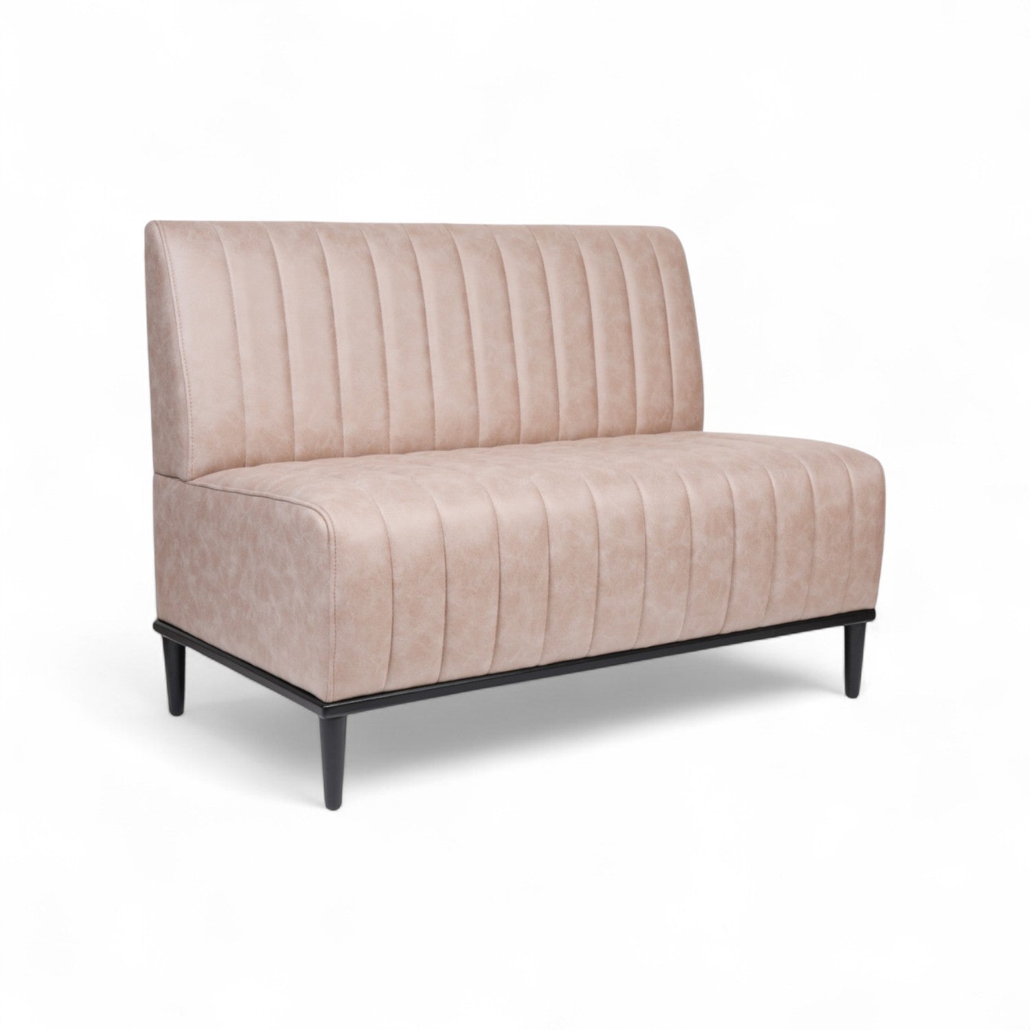 CHARLY - Banquette 120cm nubuck taupe