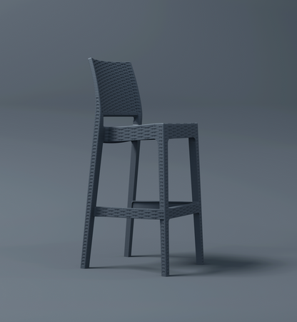 JAMAICA 75 – Tabouret de bar en polypropylène empilable