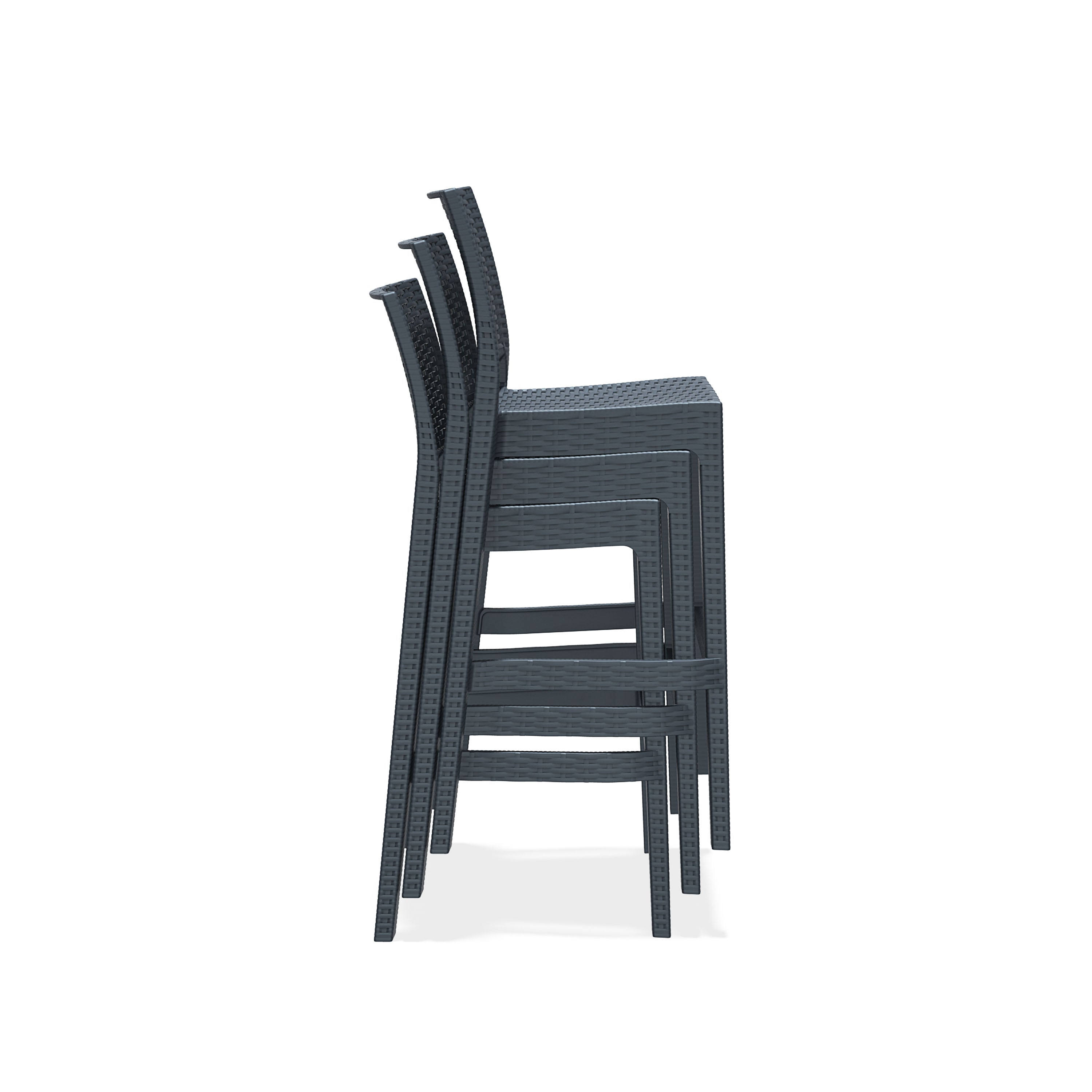 JAMAICA 75 – Tabouret de bar en polypropylène empilable