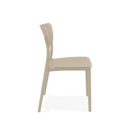 LUCY - Chaise polypropylène empilable