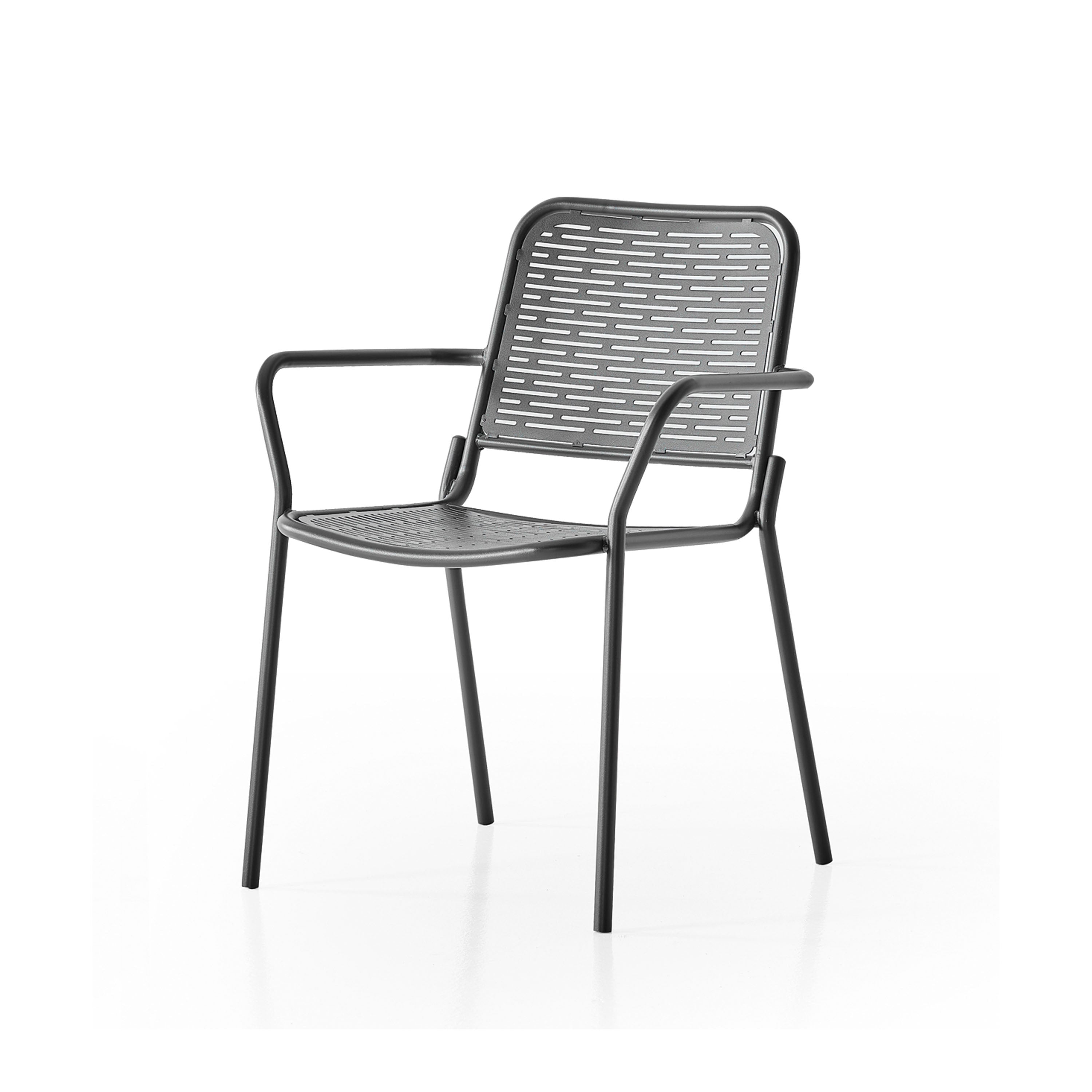 RUBY - Chaise en acier et peinture polyester