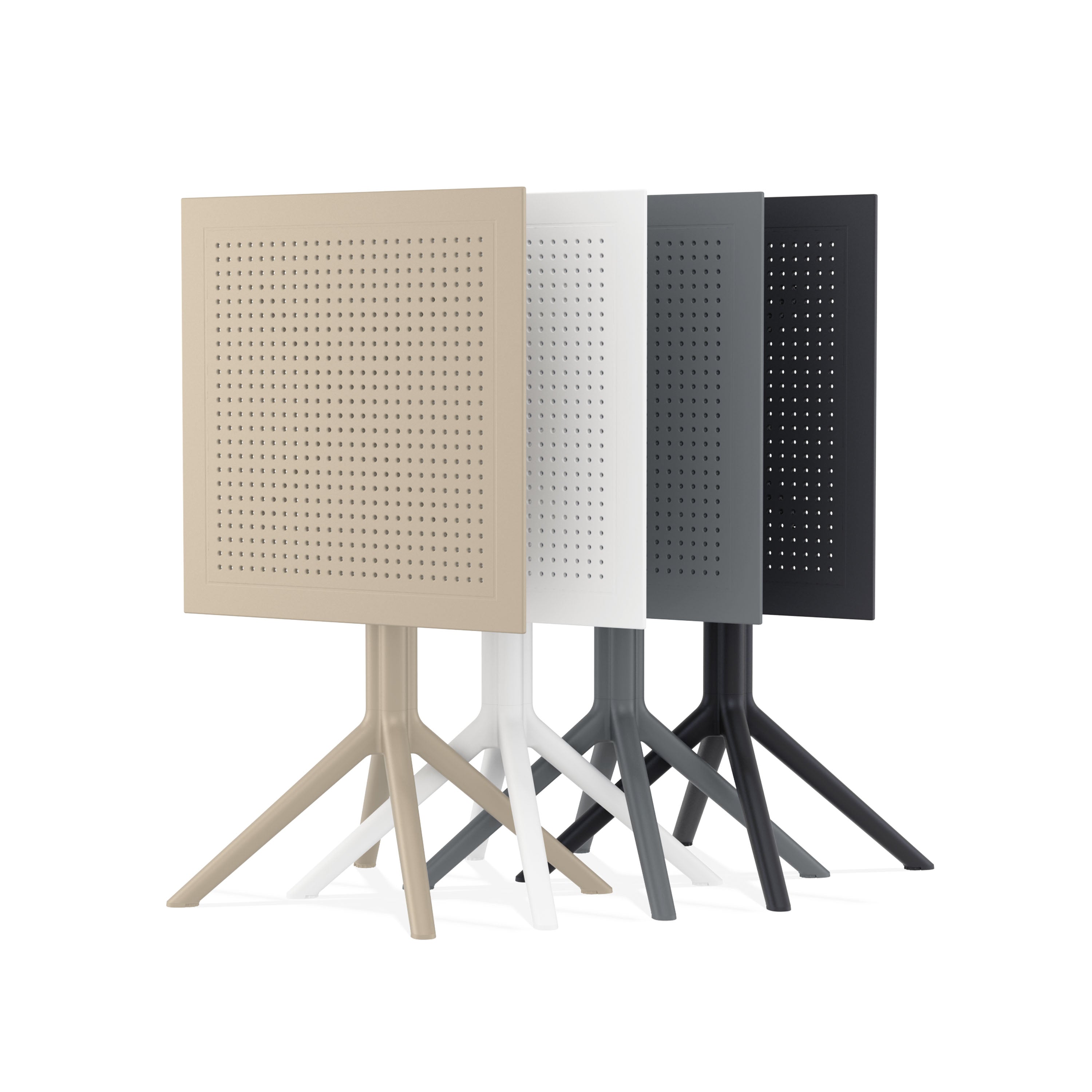 SKY 60x60 - Table en polypropylène rabattable