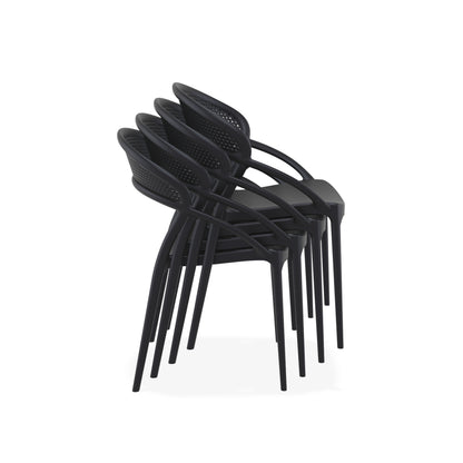 SUNSET - Chaise polypropylène empilable