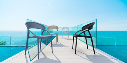 SUNSET - Chaise polypropylène empilable