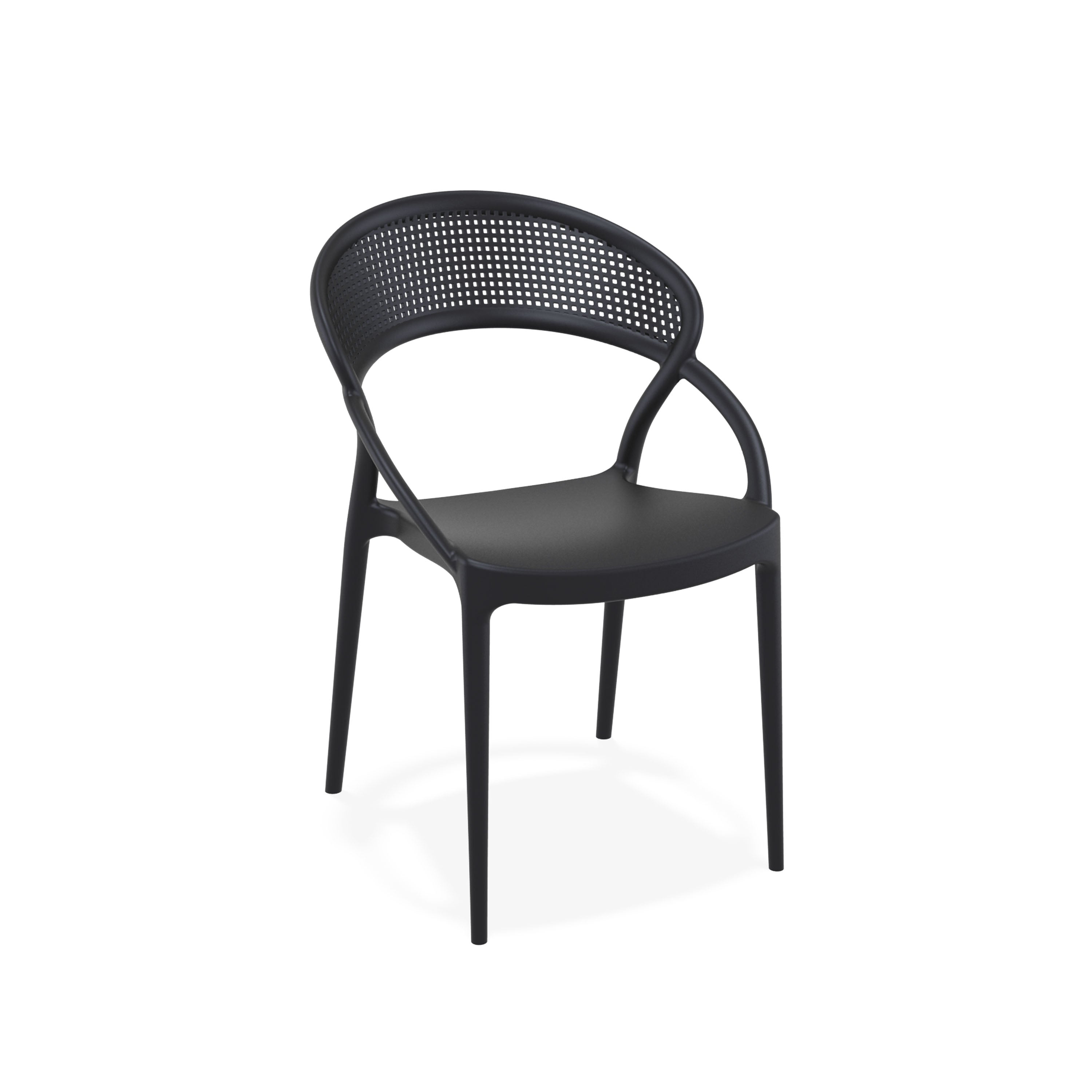 SUNSET - Chaise polypropylène empilable