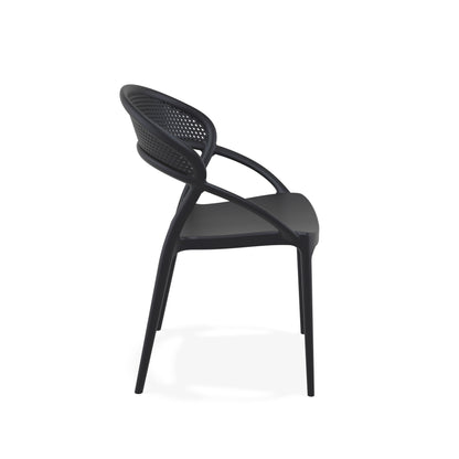 SUNSET - Chaise polypropylène empilable