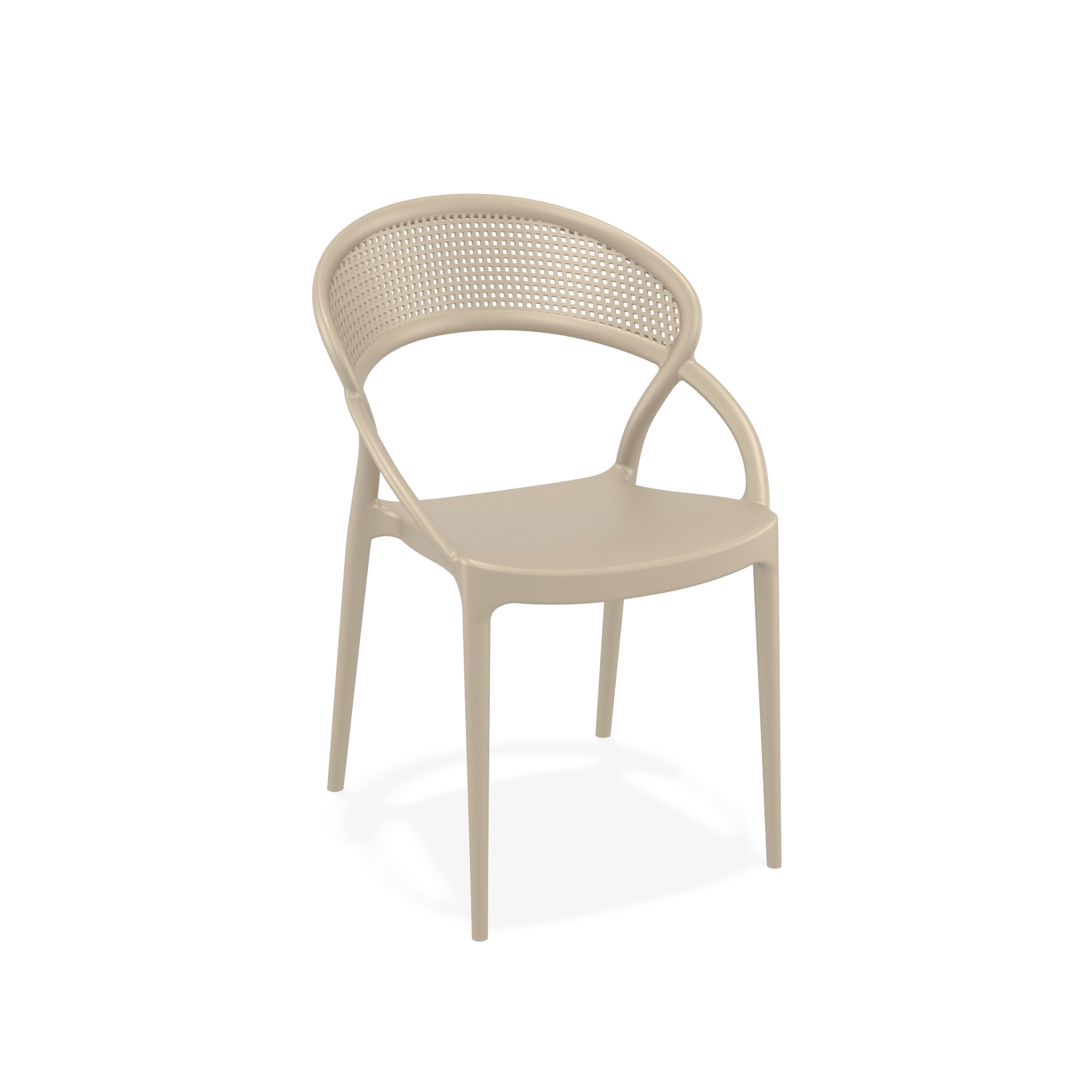 SUNSET - Chaise polypropylène empilable