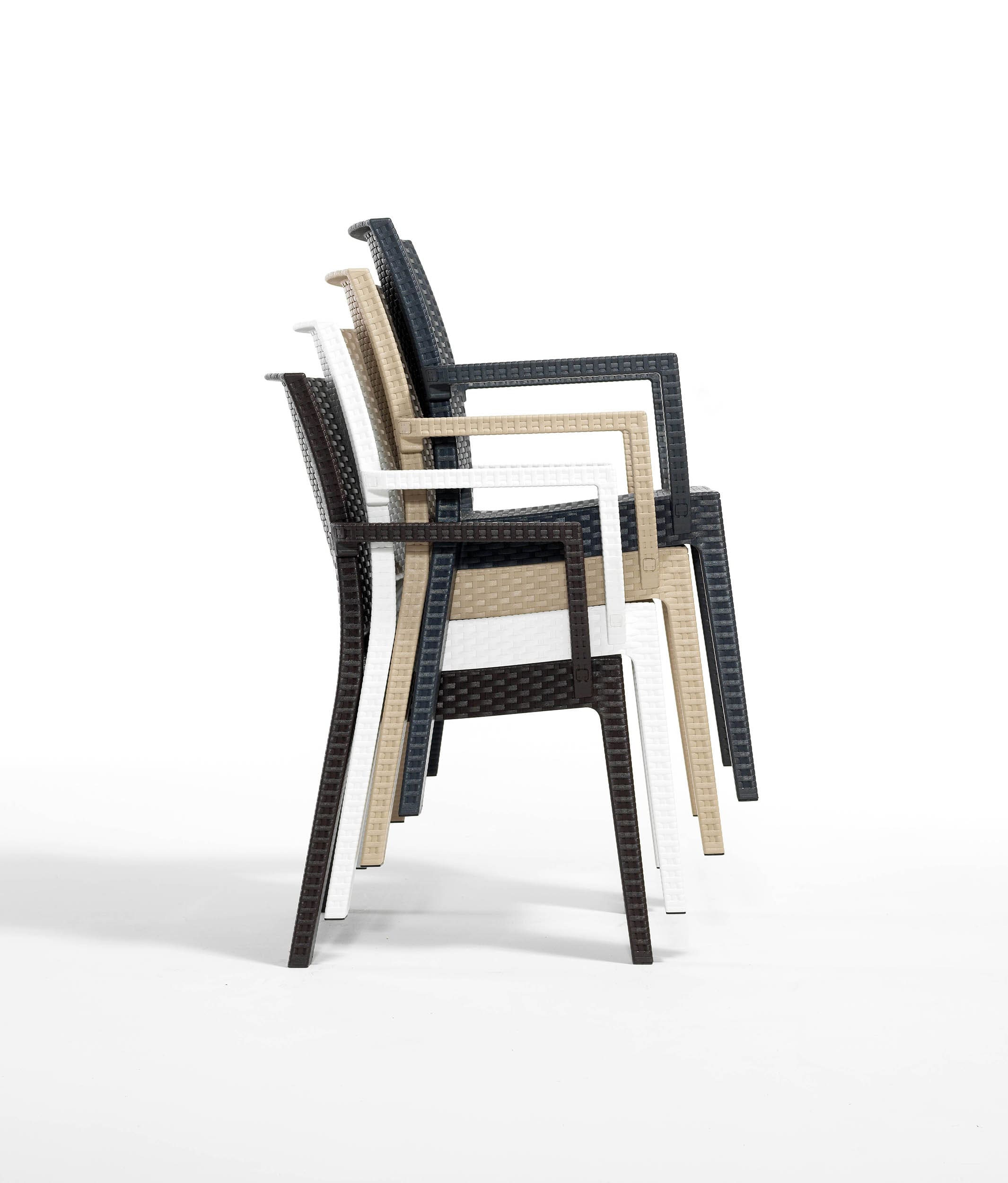 SIDNEY - Chaise en polypropylène empilable