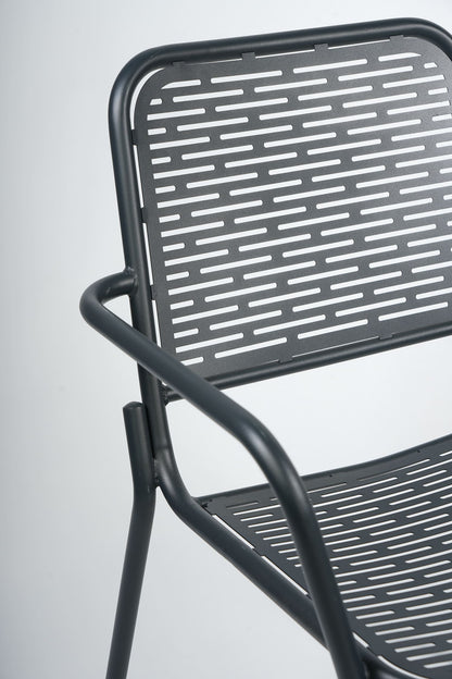 RUBY - Chaise en acier et peinture polyester