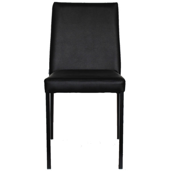 CHAISE SIMILICUIR NOIR