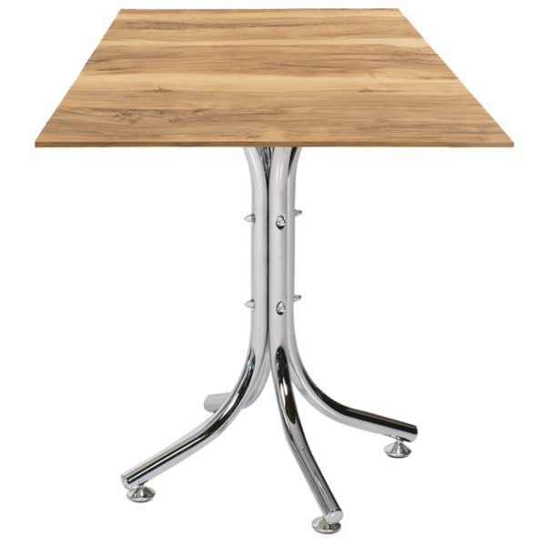 pied de table chrome