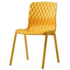 chaise jaune empilable
