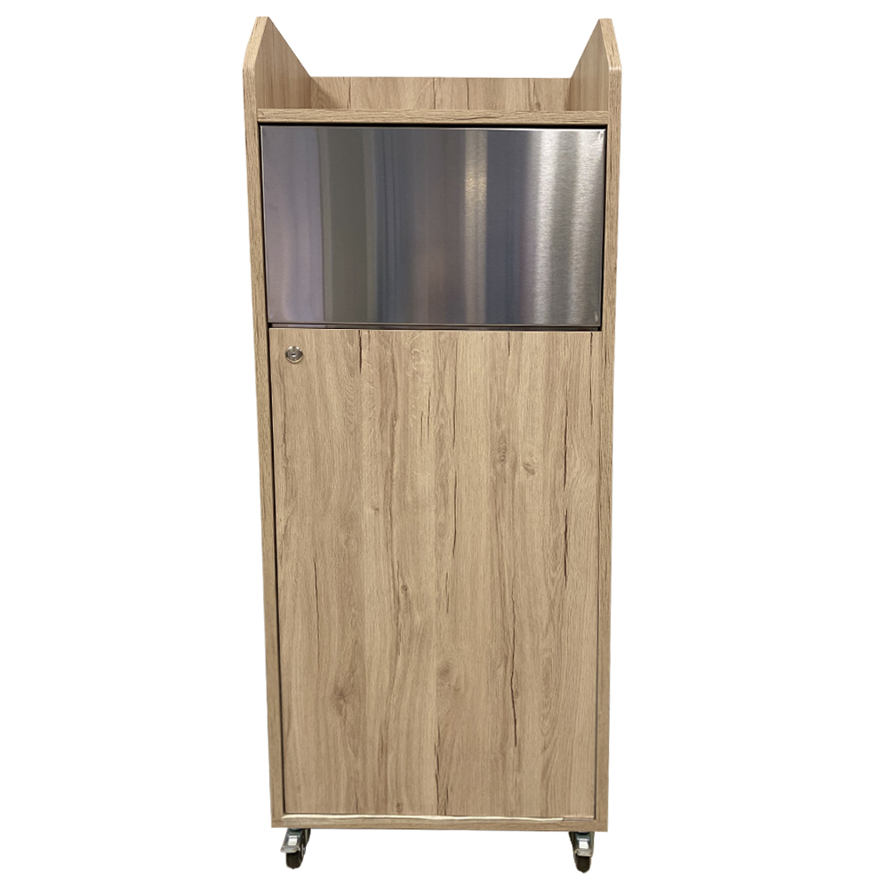 Meuble de poubelle en bois pour snack : Devis sur Techni-Contact